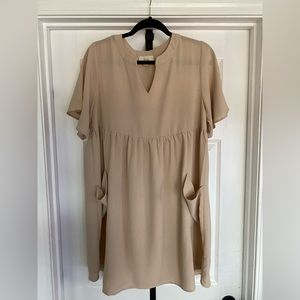 Cream colored boutique dress